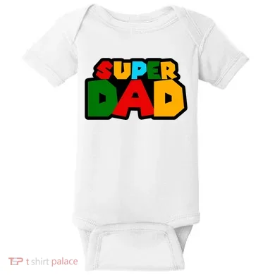 Super Dad Retro Gift Baby Bodysuit