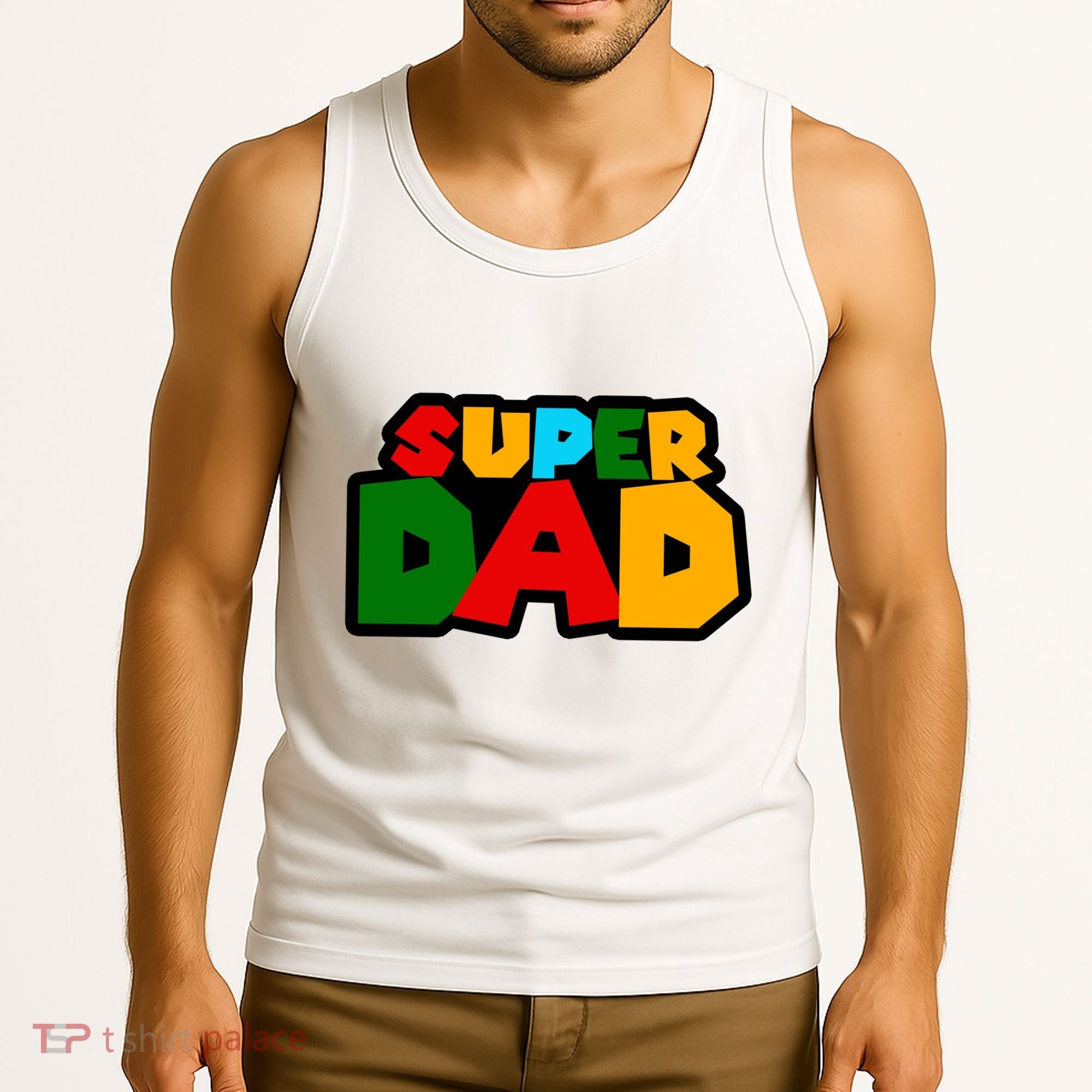 Super Dad Retro Gift Tank Top