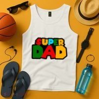 Super Dad Retro Gift Tank Top thumb 4