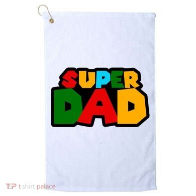 Super Dad Retro Gift Golf Towel