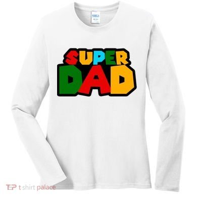 Super Dad Retro Gift Women's Long Sleeve Shirt
