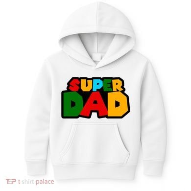 Super Dad Retro Gift Kids Hoodie