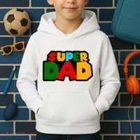Super Dad Retro Gift Kids Hoodie thumb 2