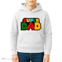 Super Dad Retro Gift Kids Hoodie thumb 4