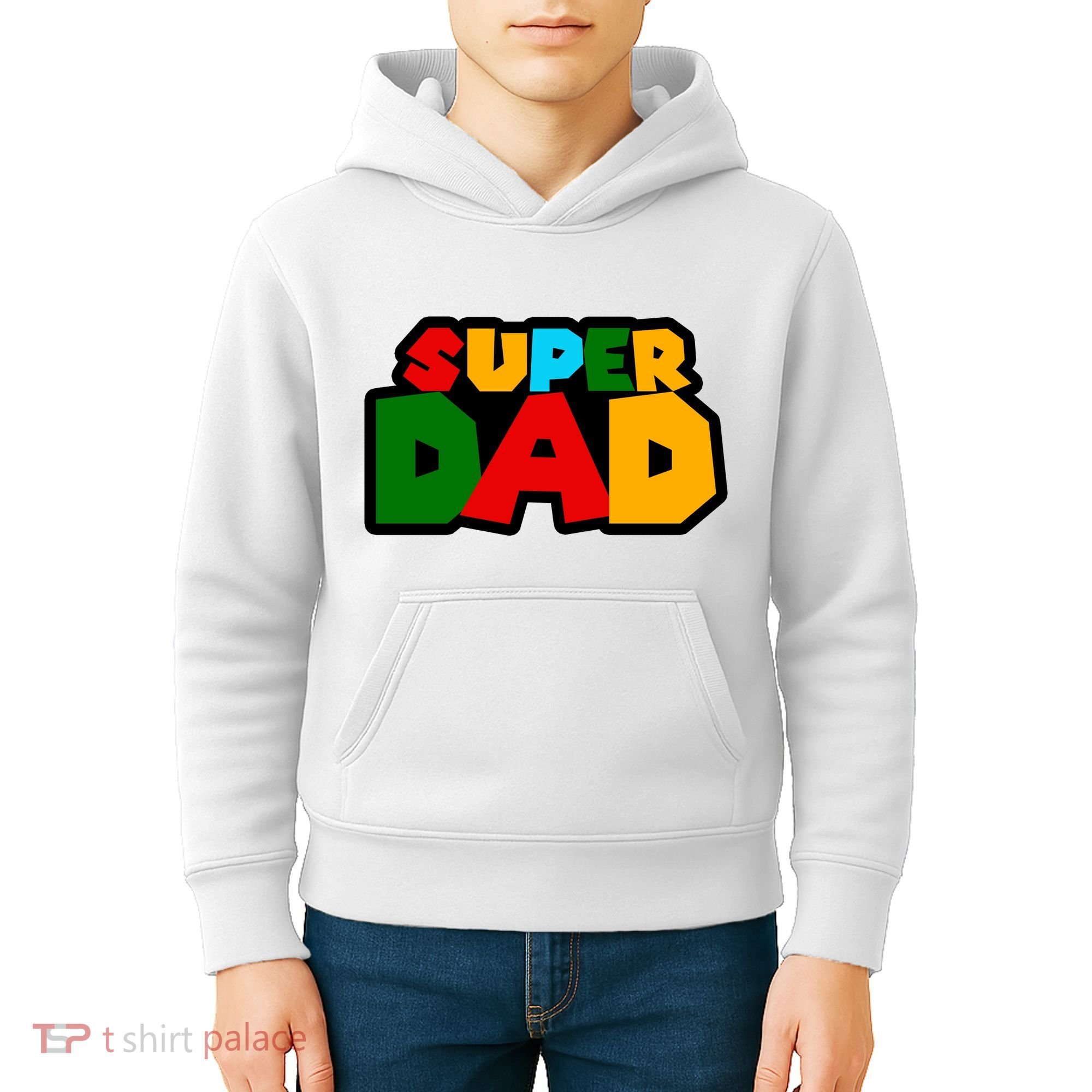 Super Dad Retro Gift Kids Hoodie
