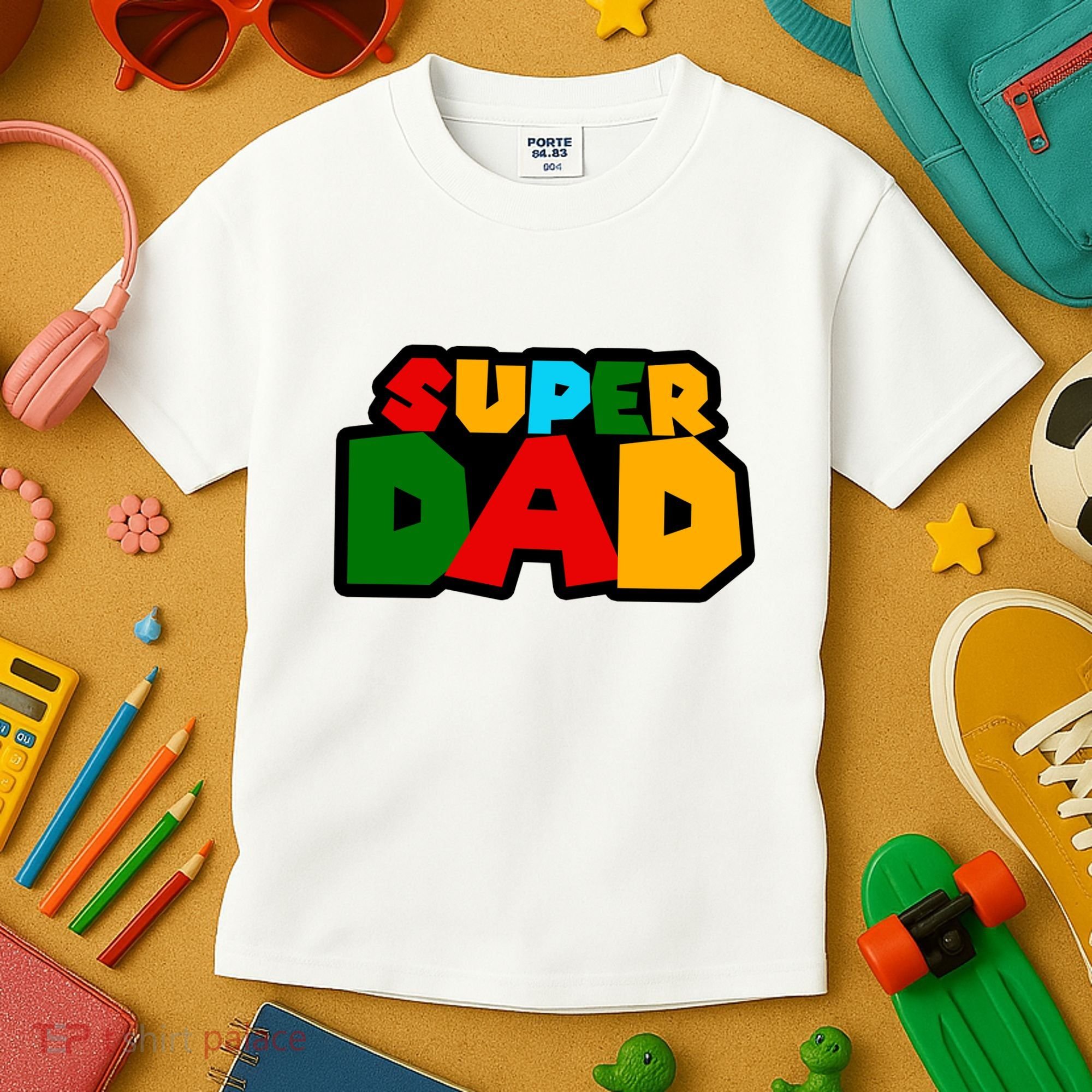 Super Dad Retro Gift Kids T-Shirt