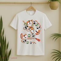 Sushi Dragon Roll Japanese Food Kawaii Dragon Anime Sushi T-Shirt thumb 2