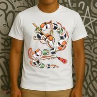 Sushi Dragon Roll Japanese Food Kawaii Dragon Anime Sushi T-Shirt thumb 3