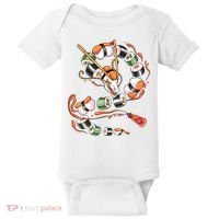 Sushi Dragon Roll Japanese Food Kawaii Dragon Anime Sushi Baby Bodysuit thumb 0