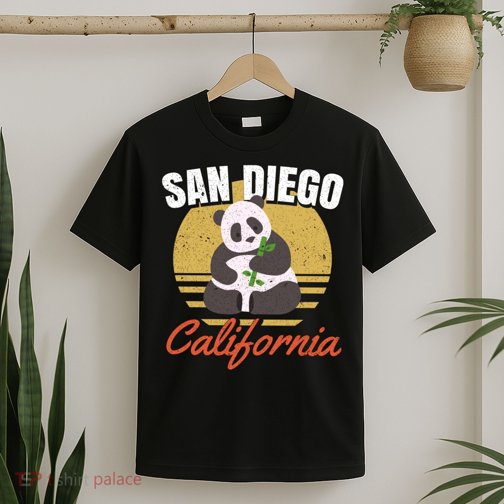 San Diego Retro Panda Zoo California Vintage T-Shirt