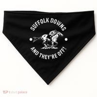 Suffolk Downs Racetrack Horse Racing Fan Equestrian MA Derby USA-Made Doggie Bandana thumb 0