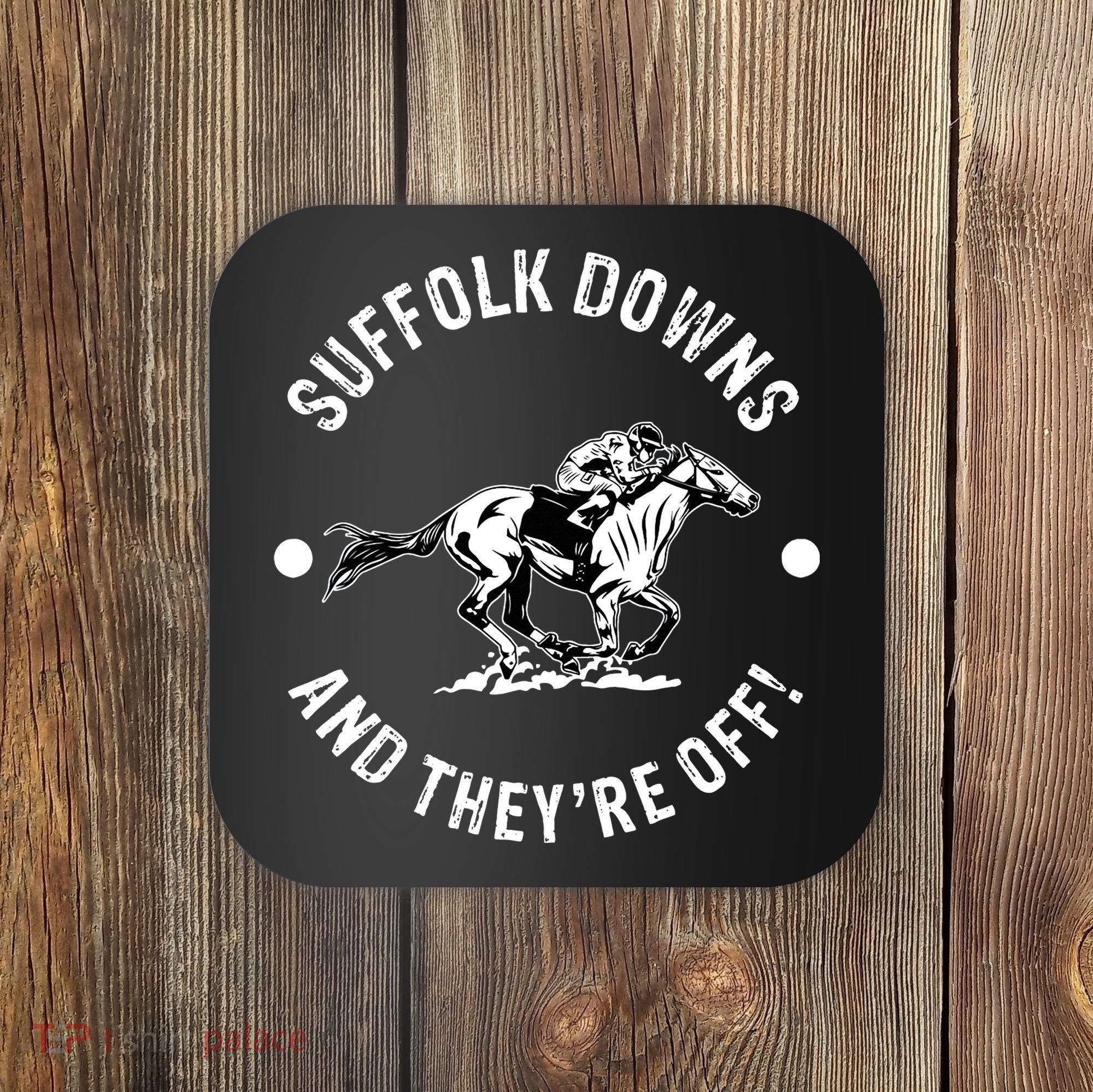 Suffolk Downs Racetrack Horse Racing Fan Equestrian MA Derby Coaster