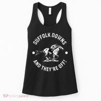 Suffolk Downs Racetrack Horse Racing Fan Equestrian MA Derby Women's Tank Top thumb 0