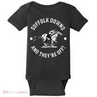 Suffolk Downs Racetrack Horse Racing Fan Equestrian MA Derby Baby Bodysuit thumb 0