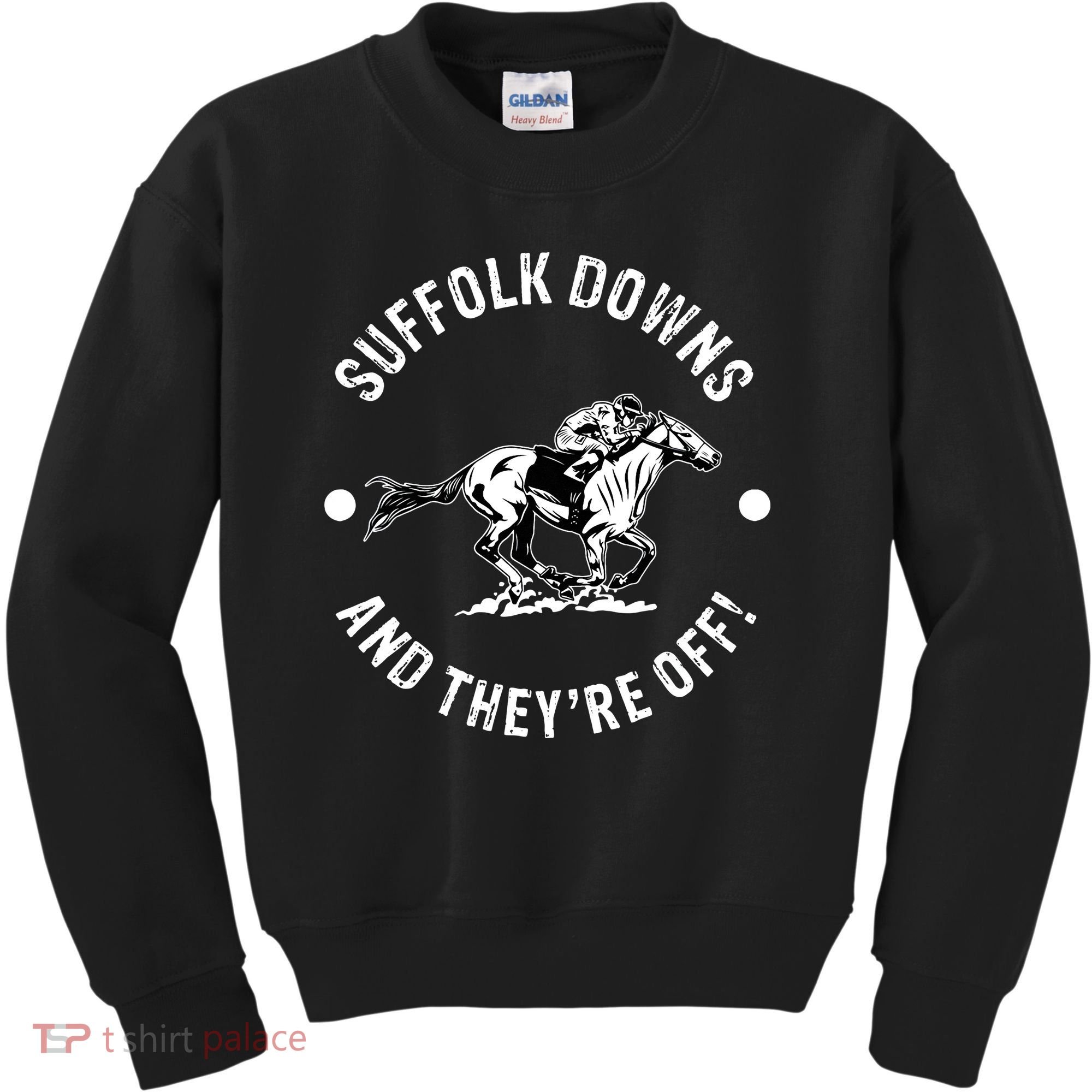 Suffolk Downs Racetrack Horse Racing Fan Equestrian MA Derby Kids Sweatshirt