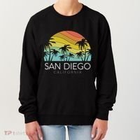 San Diego Retro California La Jolla Oceanside Carlsbad Poway Women's Sweatshirt thumb 0