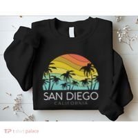 San Diego Retro California La Jolla Oceanside Carlsbad Poway Sweatshirt thumb 2