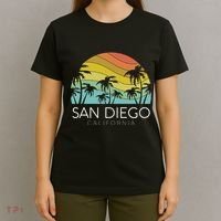 San Diego Retro California La Jolla Oceanside Carlsbad Poway T-Shirt thumb 4