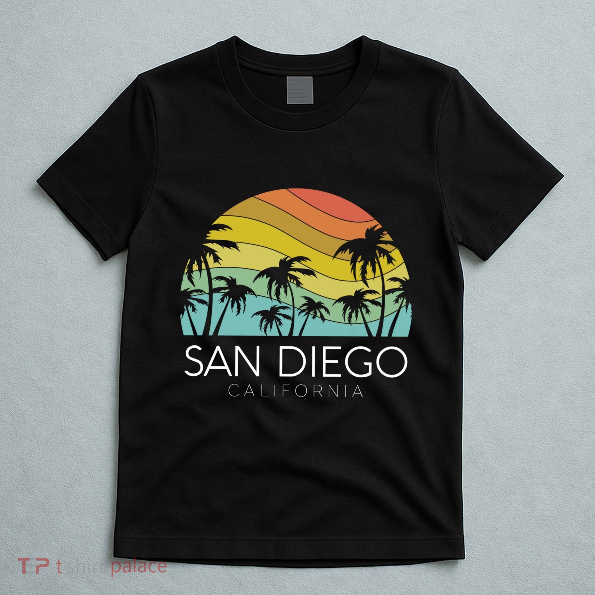 San Diego Retro California La Jolla Oceanside Carlsbad Poway T-Shirt