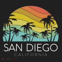 San Diego Retro California La Jolla Oceanside Carlsbad Poway Beanie thumb 2