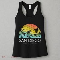 San Diego Retro California La Jolla Oceanside Carlsbad Poway Women's Tank Top thumb 3