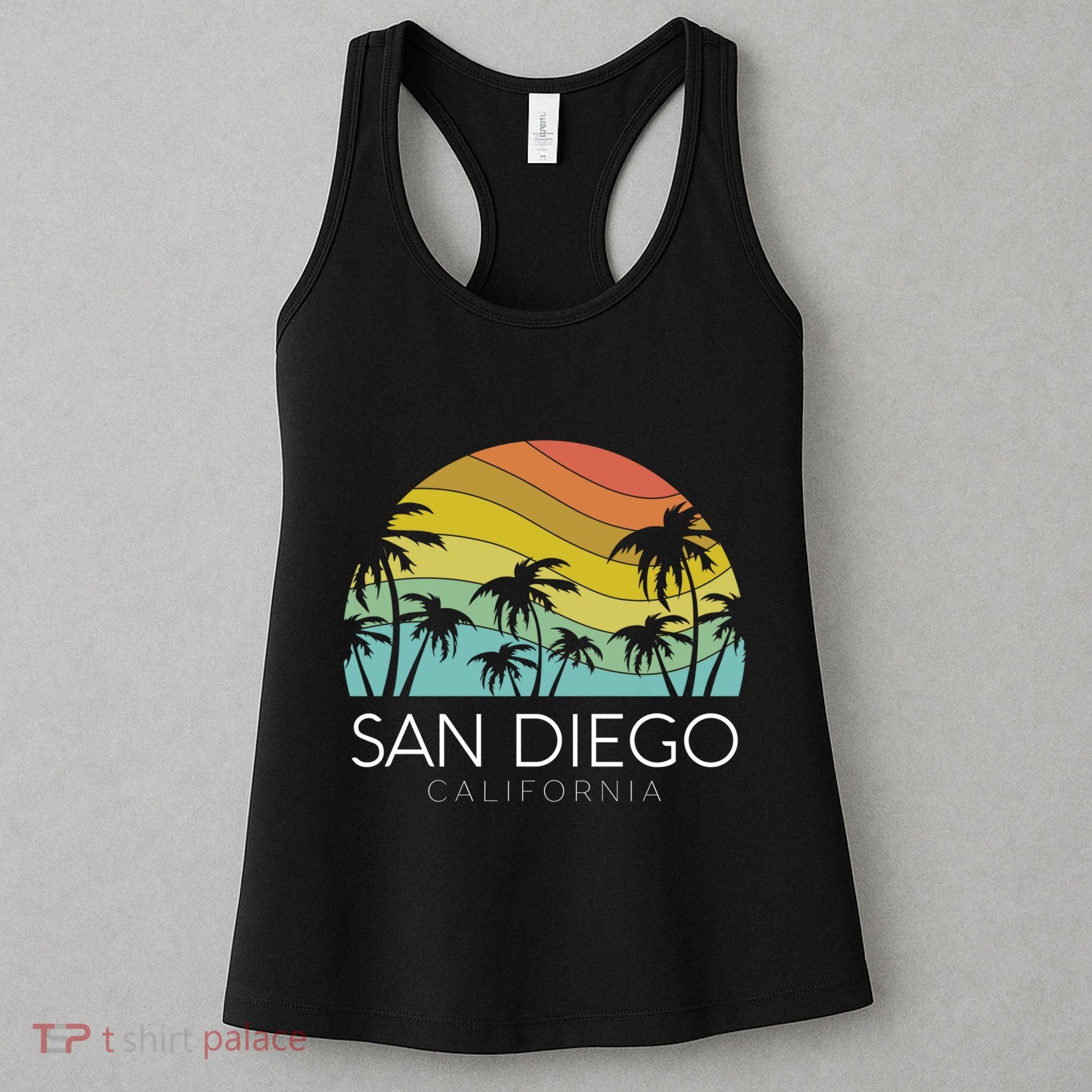 San Diego Retro California La Jolla Oceanside Carlsbad Poway Women's Tank Top