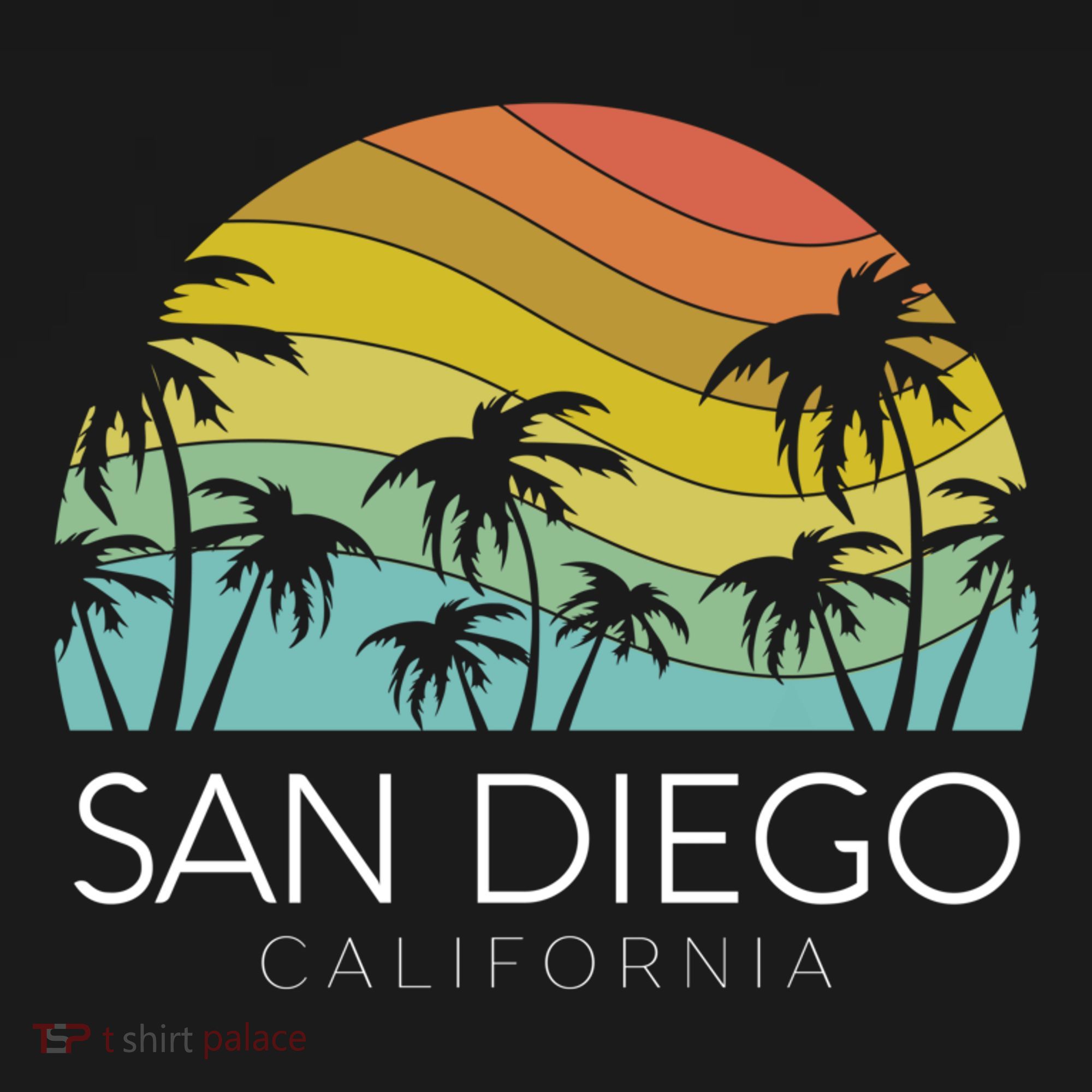 San Diego Retro California La Jolla Oceanside Carlsbad Poway Women's Tank Top
