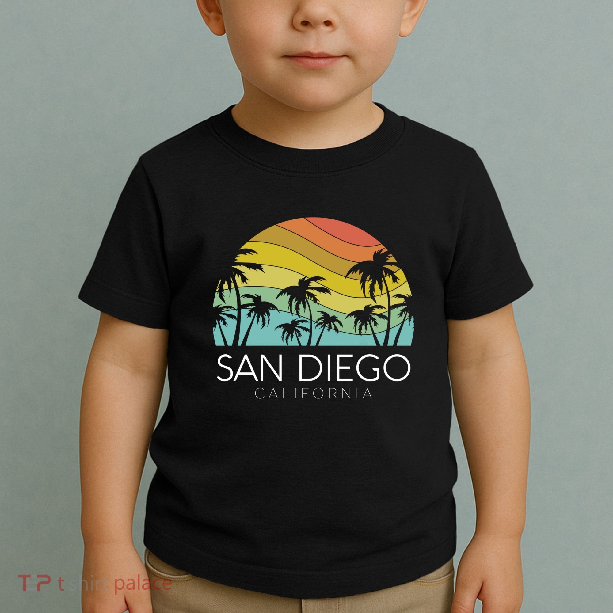 San Diego Retro California La Jolla Oceanside Carlsbad Poway Toddler T-Shirt