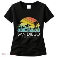 San Diego Retro California La Jolla Oceanside Carlsbad Poway Women's T-Shirt thumb 0
