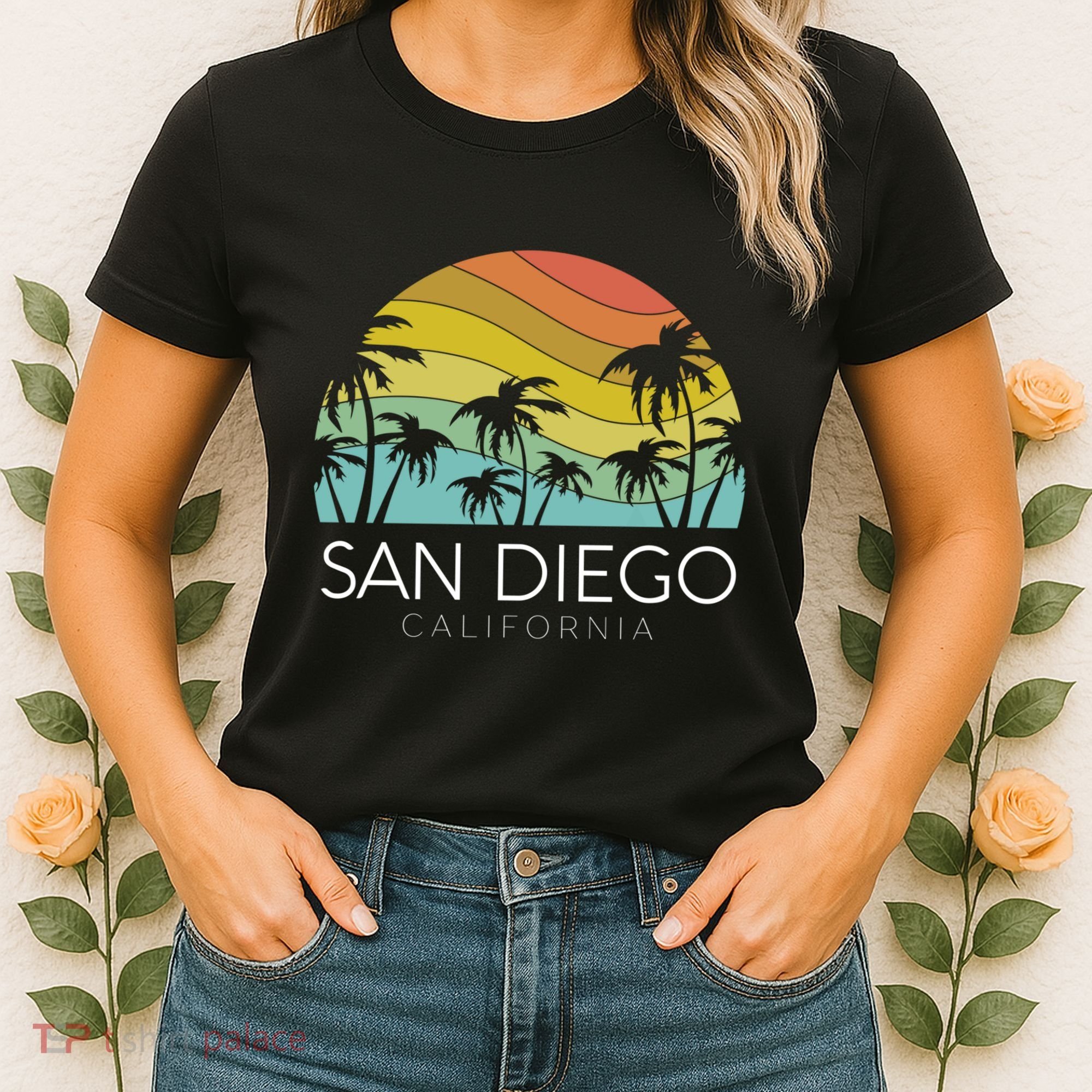 San Diego Retro California La Jolla Oceanside Carlsbad Poway Women's T-Shirt