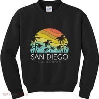 San Diego Retro California La Jolla Oceanside Carlsbad Poway Kids Sweatshirt thumb 0
