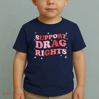 Support Drag Rights Drag Show Supporter Sassy Drag Queen Toddler T-Shirt thumb 2