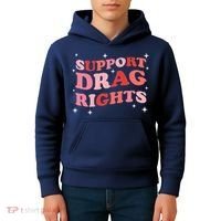 Support Drag Rights Drag Show Supporter Sassy Drag Queen Kids Hoodie thumb 4