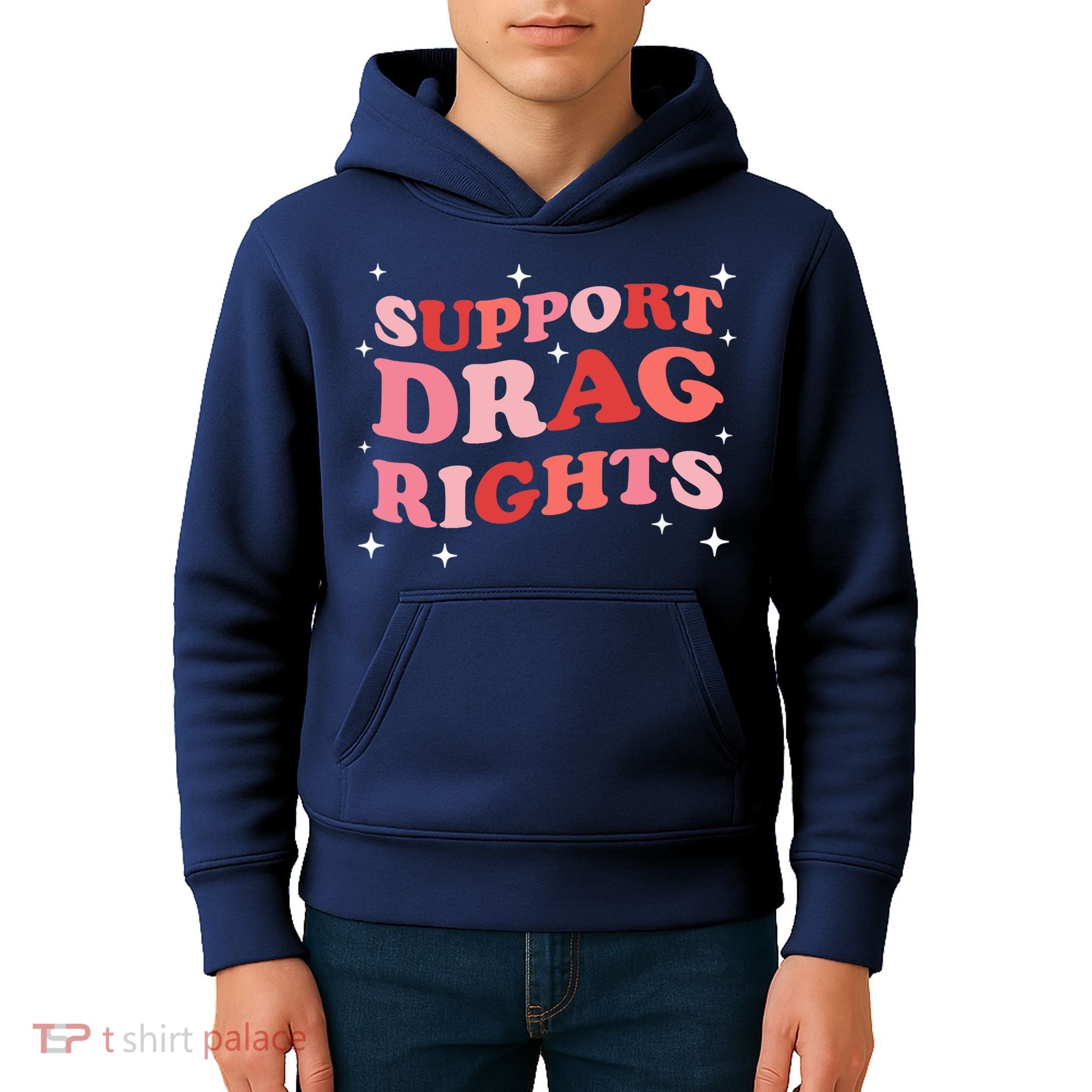 Support Drag Rights Drag Show Supporter Sassy Drag Queen Kids Hoodie