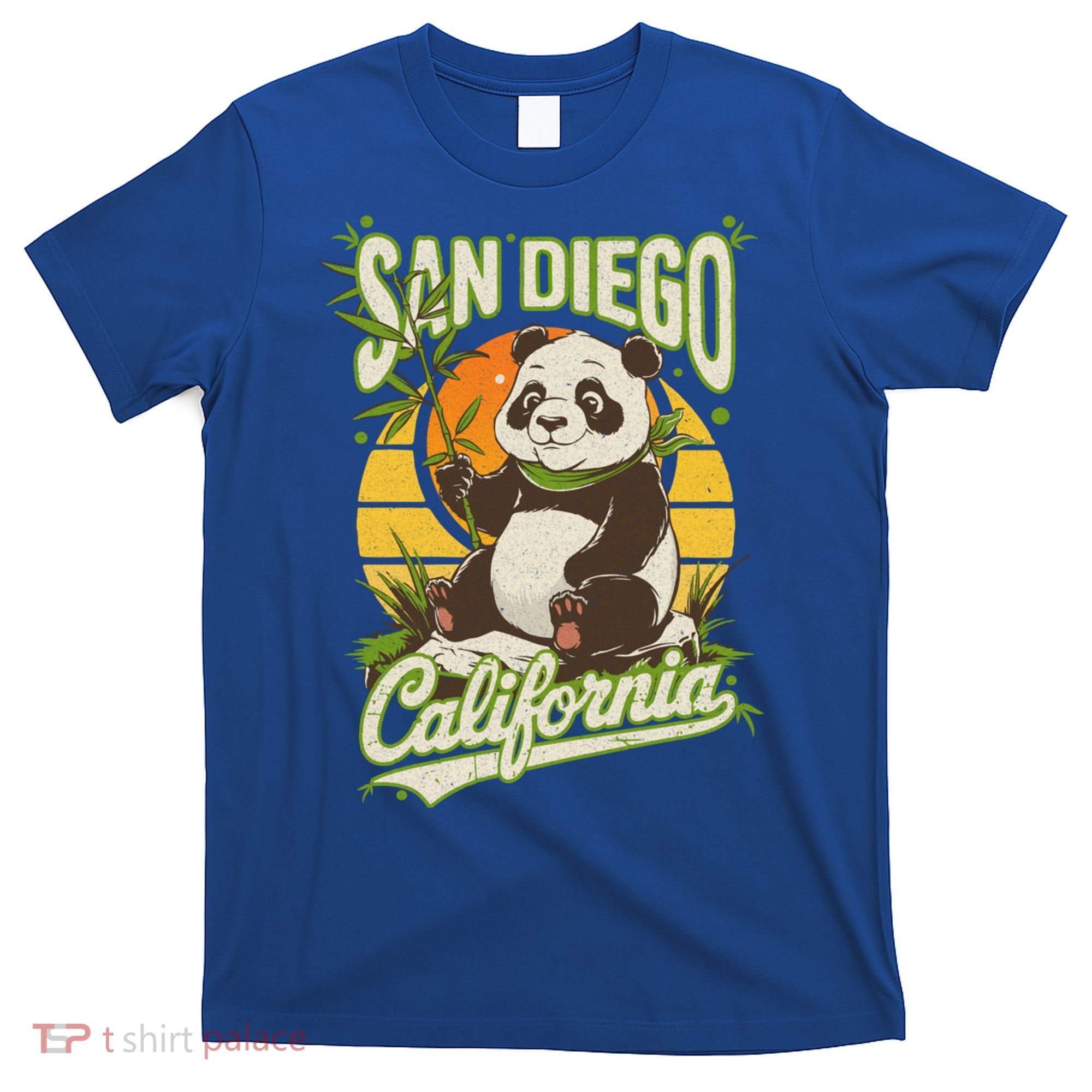 San Diego Retro Panda Zoo California State Vintage Gift T-Shirt