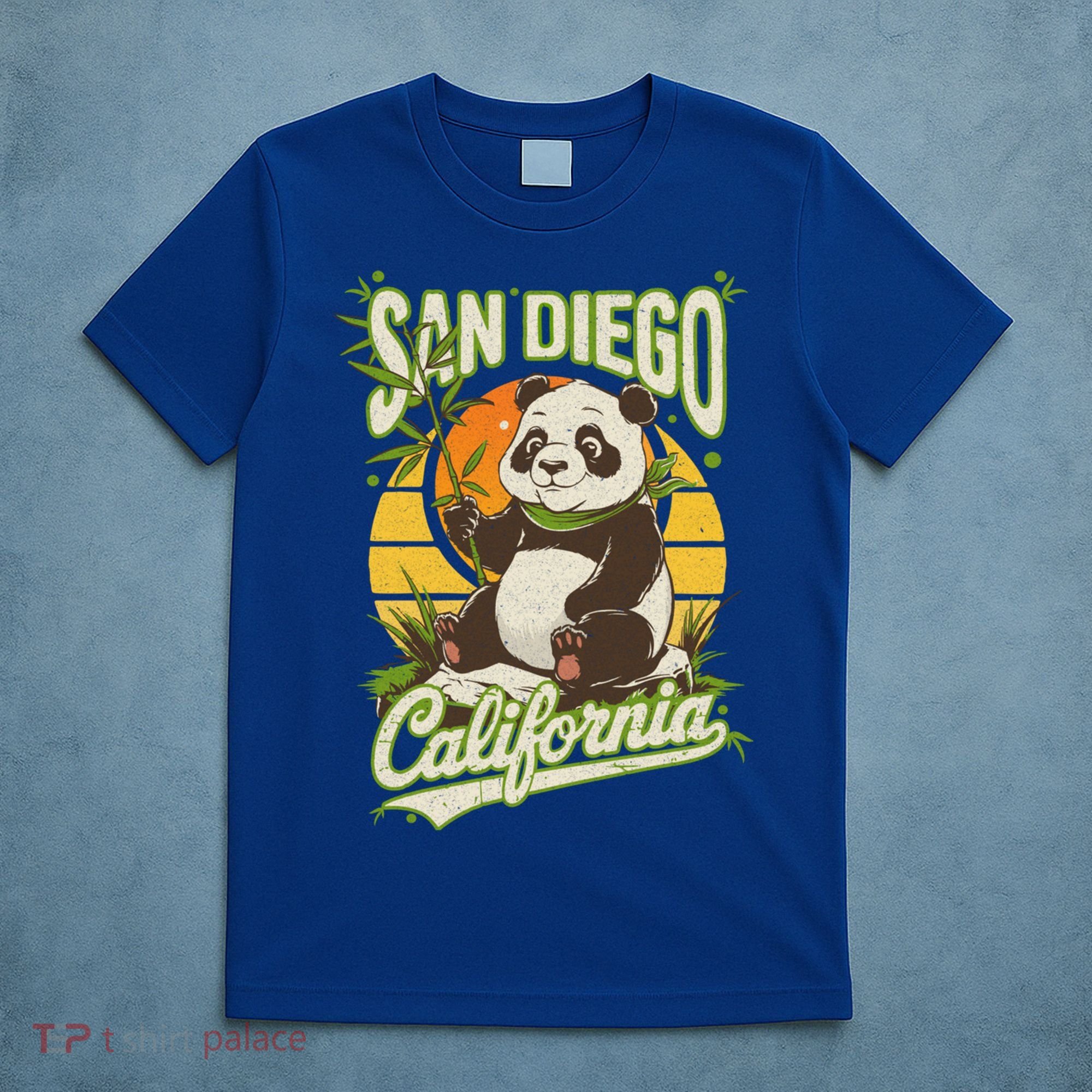 San Diego Retro Panda Zoo California State Vintage Gift T-Shirt