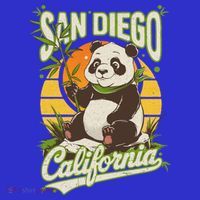 San Diego Retro Panda Zoo California State Vintage Gift T-Shirt thumb 7