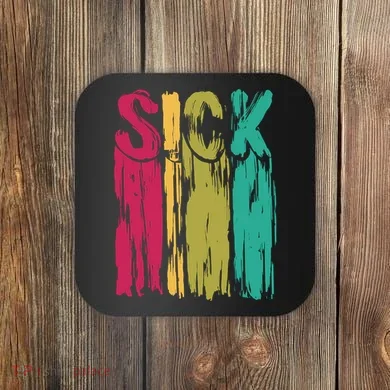 Sick Drip Retro Coaster