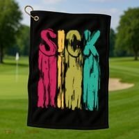Sick Drip Retro Golf Towel thumb 1