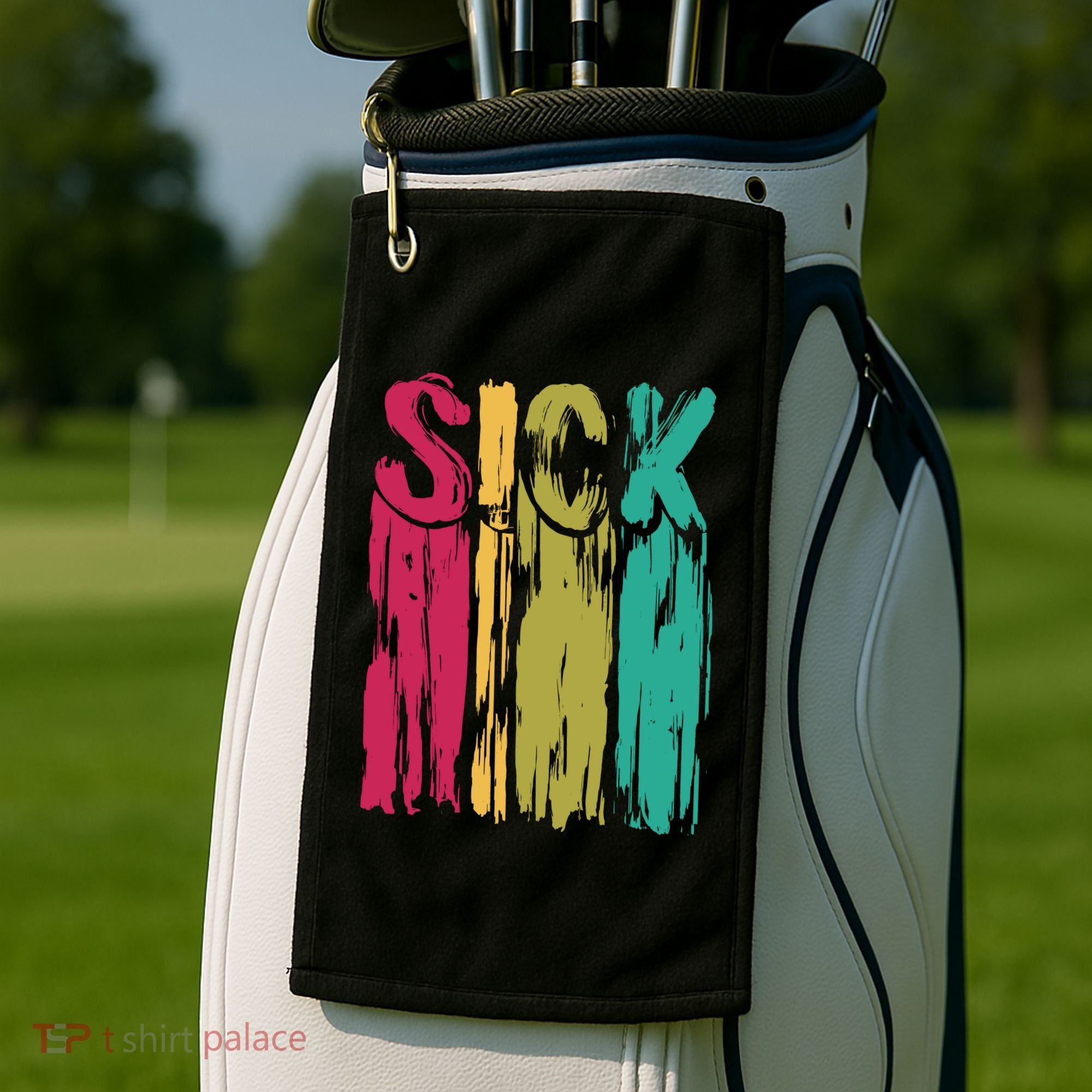 Sick Drip Retro Golf Towel