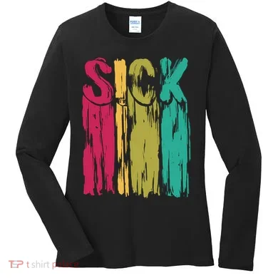 Sick Drip Retro Women's Long Sleeve Shirt