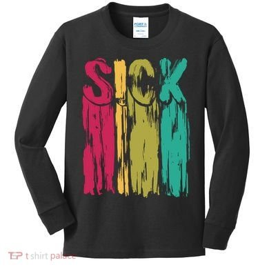 Sick Drip Retro Kids Long Sleeve Shirt