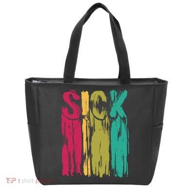 Sick Drip Retro Tote Bag