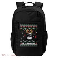 Schnauzer Dog Reindeer Ugly Christmas Xmas Gift Backpack thumb 0