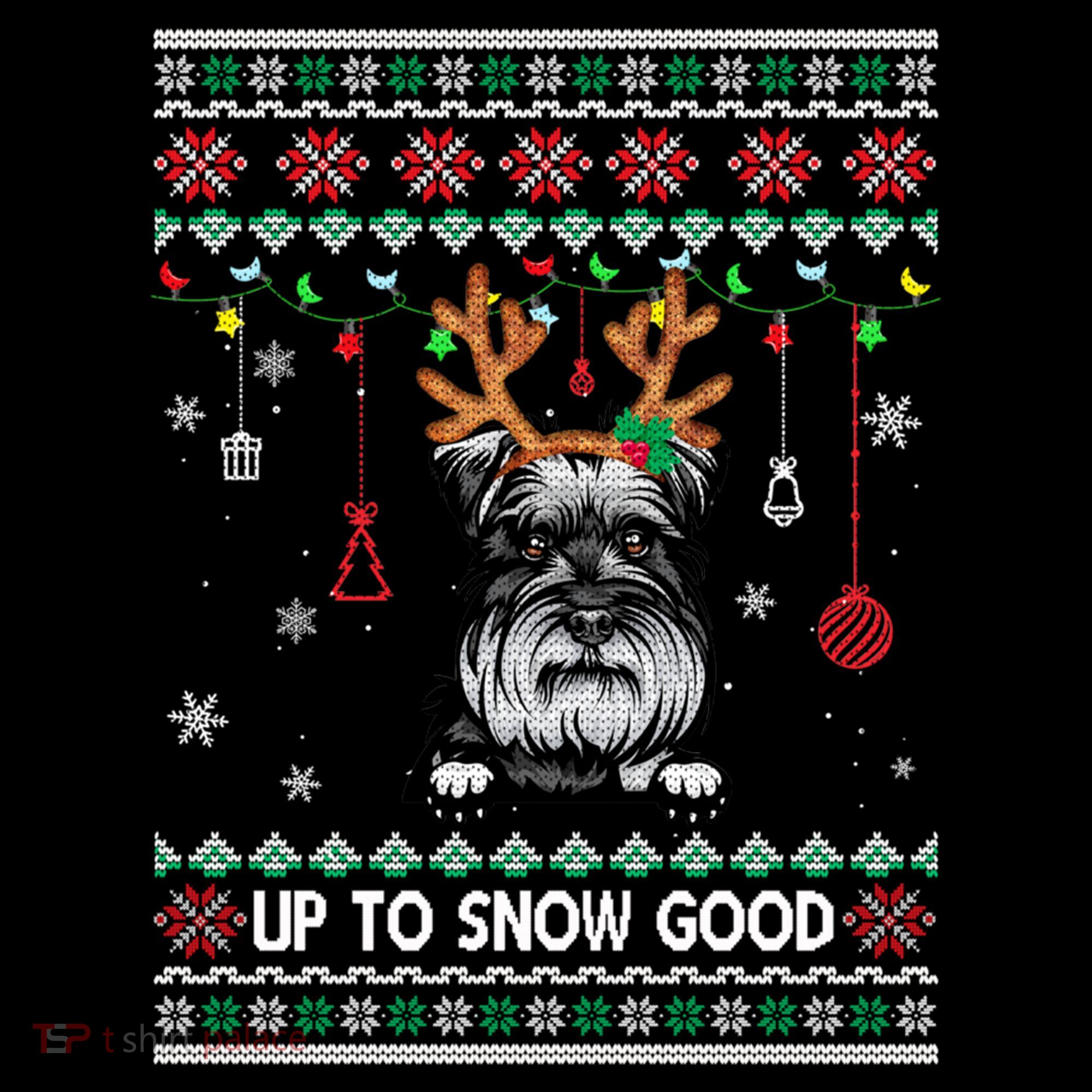 Schnauzer Dog Reindeer Ugly Christmas Xmas Gift Coffee Mug
