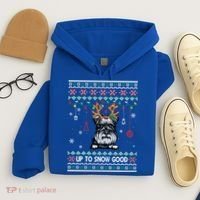 Schnauzer Dog Reindeer Ugly Christmas Xmas Gift Hoodie thumb 4