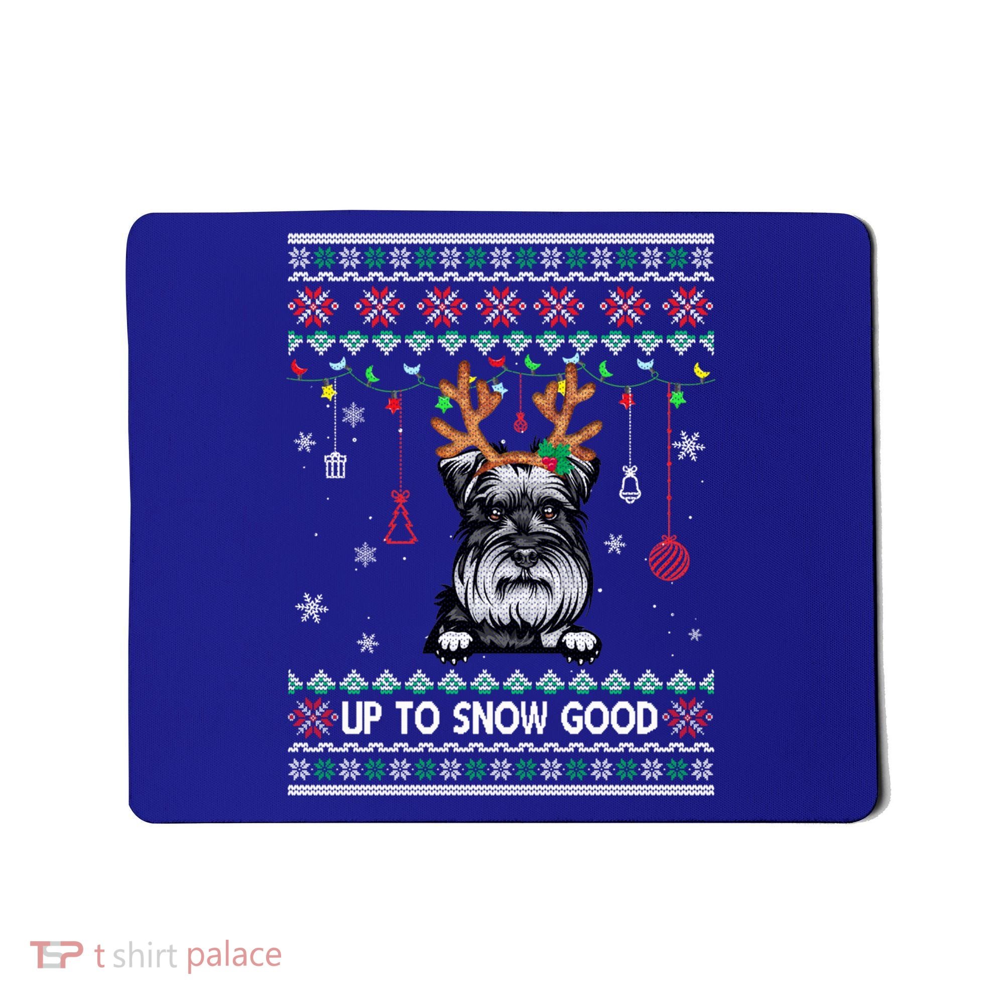 Schnauzer Dog Reindeer Ugly Christmas Xmas Gift Mousepad