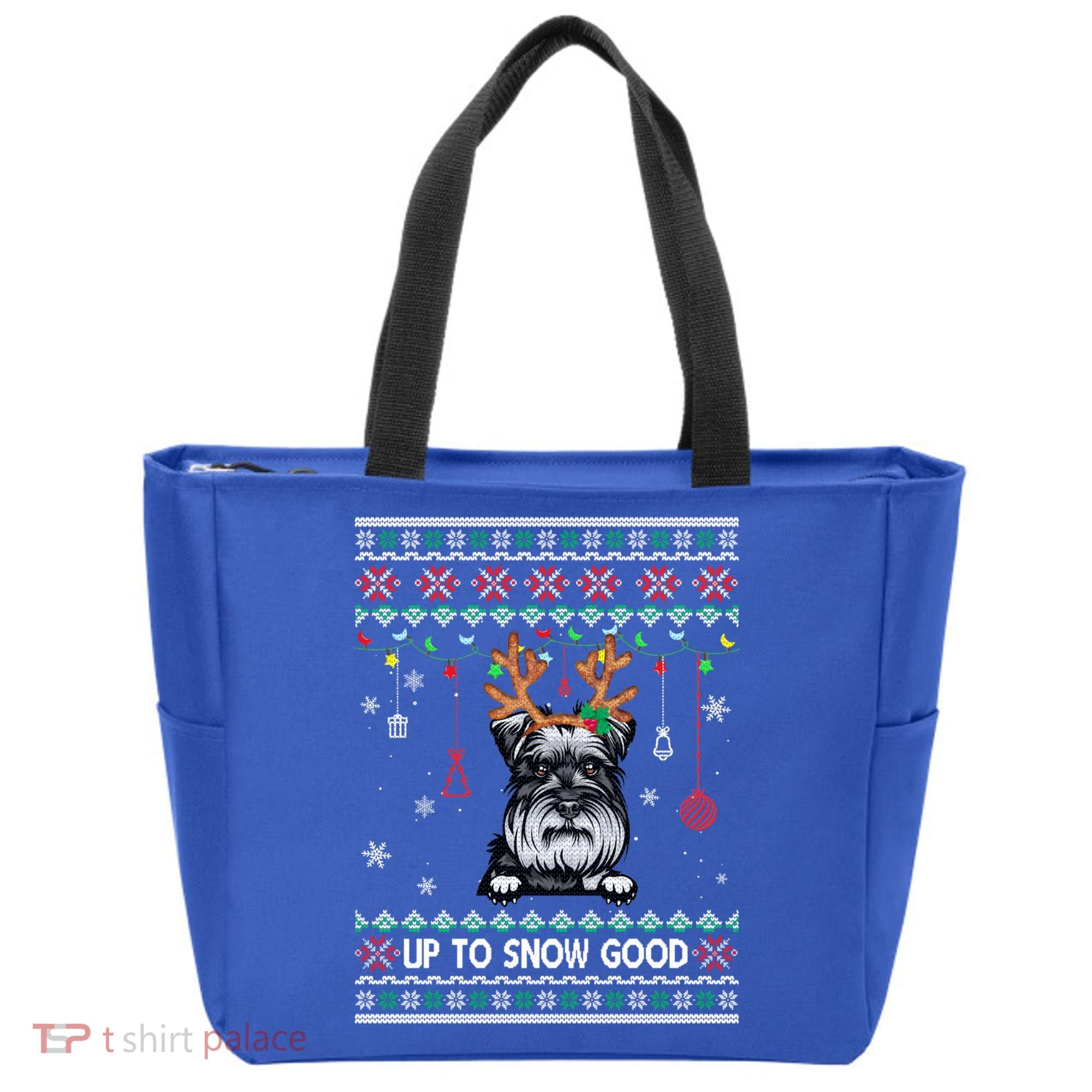 Schnauzer Dog Reindeer Ugly Christmas Xmas Gift Tote Bag