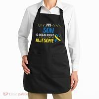Son Down Right Awesome Down Syndrome Awareness Family Match Apron thumb 2