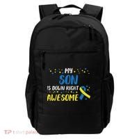 Son Down Right Awesome Down Syndrome Awareness Family Match Backpack thumb 0